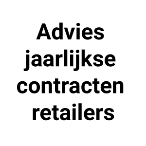 advies jaarlijkse contracten retailers